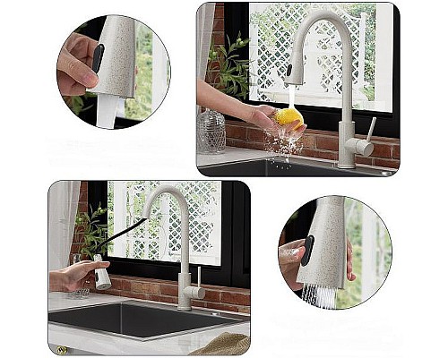 Смеситель для кухни Alveus Primrose PS 1148265 Черный матовый