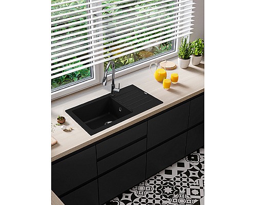 Смеситель для кухни Alveus Primrose PS 1148265 Черный матовый