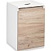 Тумба под раковину Runo Бари 40 00-00001372 подвесная Крафт дуб Белая