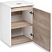 Тумба под раковину Runo Бари 40 00-00001372 подвесная Крафт дуб Белая
