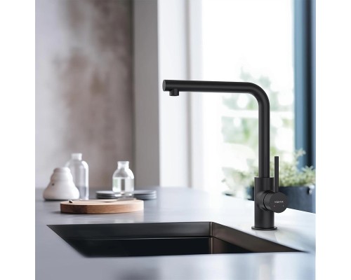 Смеситель для кухни Aquatek Европа AQ1380MB Черный матовый
