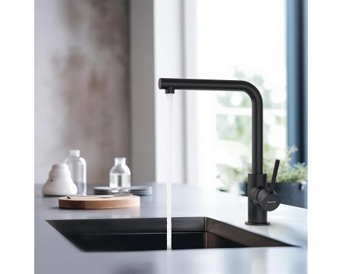 Смеситель для кухни Aquatek Европа AQ1380MB Черный матовый