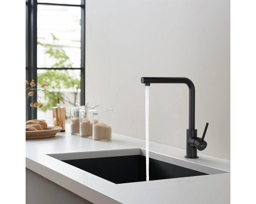 Смеситель для кухни Aquatek Европа AQ1380MB Черный матовый