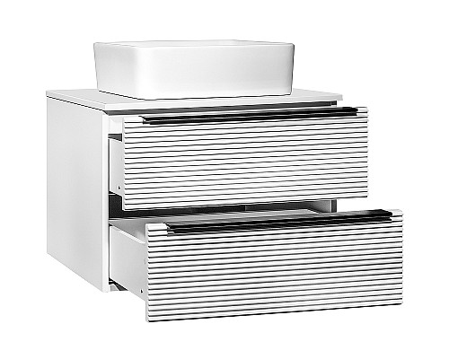 Тумба под раковину Runo Орлеан 70 00-00002023 подвесная Белая