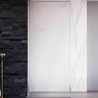 Душевая перегородка Veconi Korato KR-81F 120 профиль Хром стекло рифленое