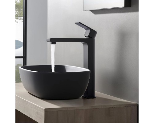 Смеситель для раковины Aquatek Лира AQ1404MB Черный матовый