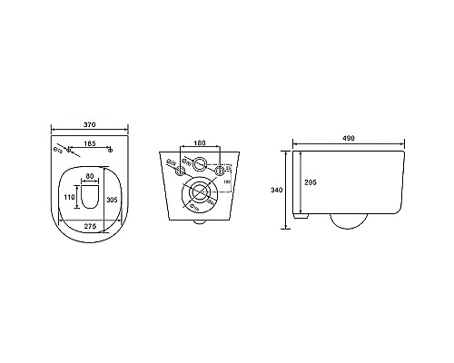 Комплект унитаза с инсталляцией Aquatek Set Aquatek Мия с сиденьем Микролифт