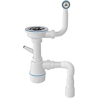 Сифон для кухонной мойки Nova 1048 Белый