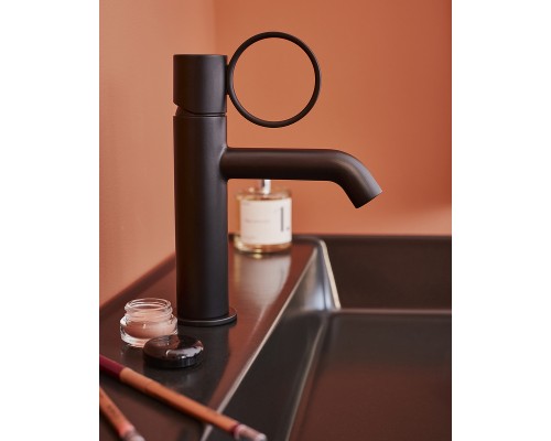 Смеситель для раковины Jacob Delafon Vivienne Signature E38682-LB2-BL Черный матовый