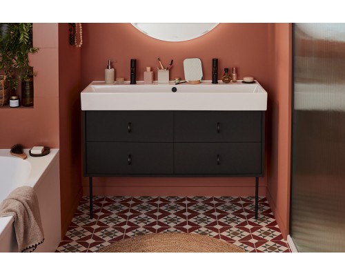 Смеситель для раковины Jacob Delafon Vivienne Signature E38682-LB2-BL Черный матовый