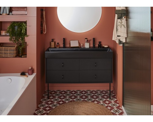 Смеситель для раковины Jacob Delafon Vivienne Signature E38682-LB2-BL Черный матовый