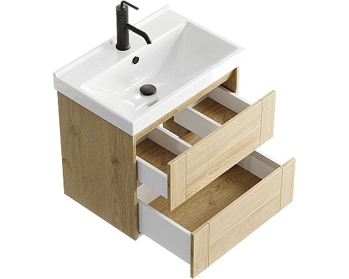 Тумба под раковину Aqwella Astrid 60 AST0106DD подвесная Дуб Давос