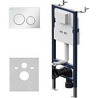 Инсталляция AM.PM PrimeFit I012709.0101 для унитаза с Белой глянцевой клавишей смыва