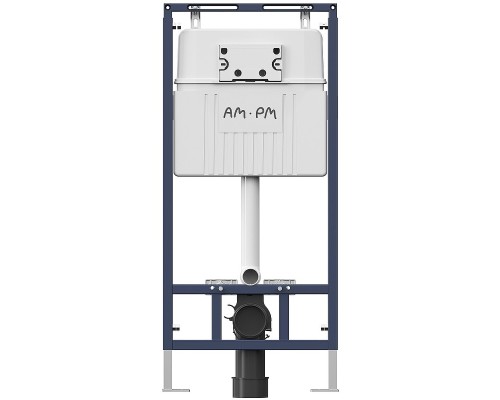 Комплект унитаза с инсталляцией AM.PM Spirit V2.0 FlashClean IS100138.701700 с сиденьем Микролифт и Черной матовой клавишей смыва