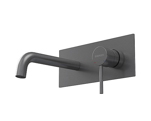 Смеситель для раковины Berges Ventas R 076015 Оружейная сталь