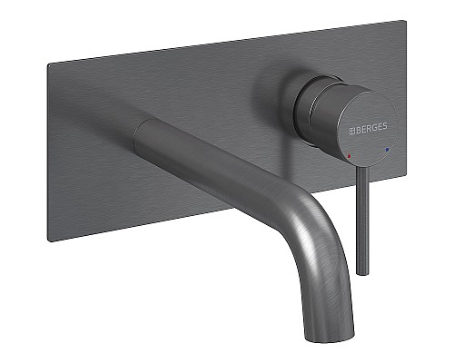 Смеситель для раковины Berges Ventas R 076015 Оружейная сталь