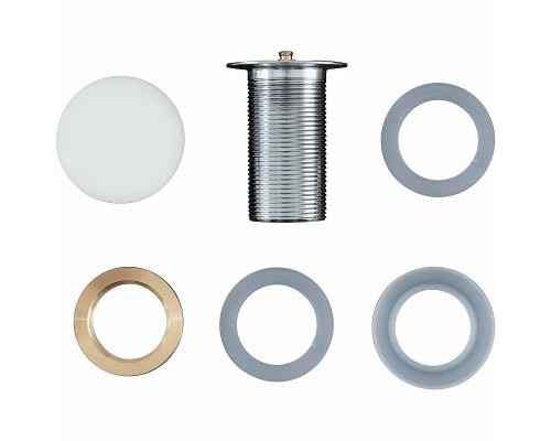 Донный клапан Aquanet 330951 click-clack Белый матовый