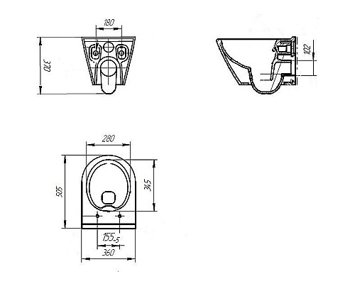 Комплект унитаза Cersanit City Smart CO DPL EO slim LP с инсталляцией Vector 64917 с сиденьем Микролифт