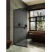 Душевая перегородка Maybah Glass MGD-729-6у 790x1950 в узком профиле Черный стекло графитовое