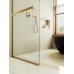 Душевая перегородка Maybah Glass MGD-737-3у 890x1950 в узком профиле Золото стекло сатиновое