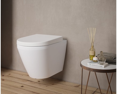 Комплект унитаза с инсталляцией Vitra Integra Round L-box с сиденьем Микролифт и клавишей смыва Хром матовый
