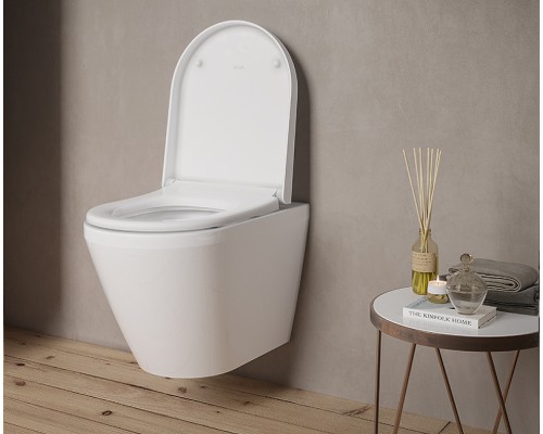 Комплект унитаза с инсталляцией Vitra Integra Round L-box с сиденьем Микролифт и клавишей смыва Хром матовый