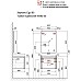 Тумба под раковину Raval Welto 60 Wel.01.60/P/W/RL подвесная Белая