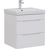 Тумба с раковиной Aquanet София 60 274194 подвесная Белый глянец