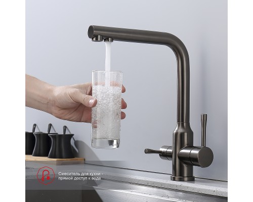 Смеситель для кухни Raglo R81.61.09 Графит матовый