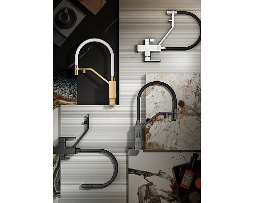 Смеситель для кухни Raglo R85.62.09 Графит матовый Черный