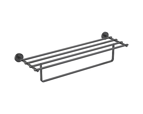 Полка для полотенец Aquatek Бетта AQ4615MB Черная матовая