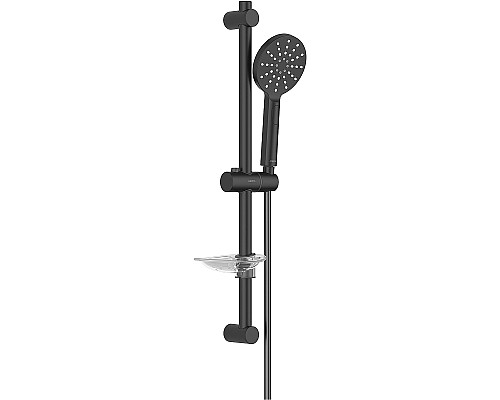 Душевой гарнитур Aquatek Оберон 3jet AQ2014MB Черный матовый