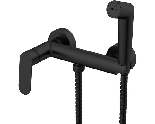 Гигиенический душ со смесителем Splenka S41.51.06 Черный матовый