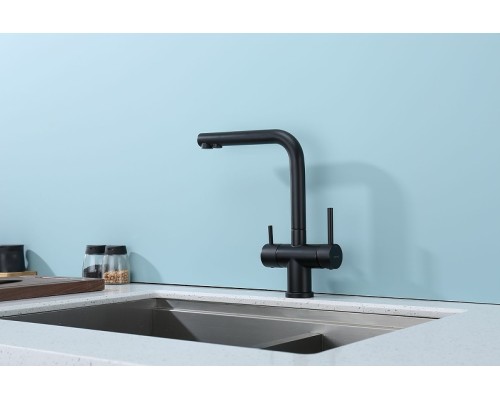 Смеситель для кухни Splenka S70.61.06 Черный матовый