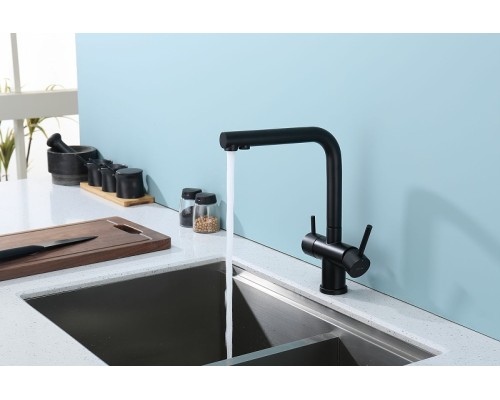 Смеситель для кухни Splenka S70.61.06 Черный матовый