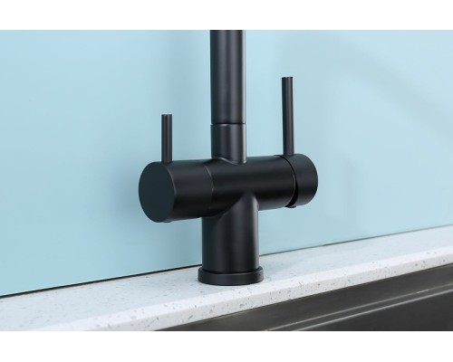 Смеситель для кухни Splenka S70.61.06 Черный матовый