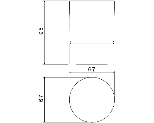 Стакан для зубных щеток Aquatek Лира AQ4428CR Хром