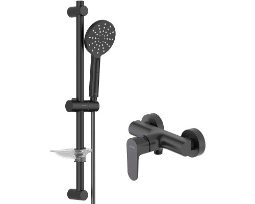 Смеситель для душа Aquatek Оберон AQ1232MB Черный матовый