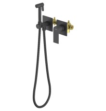 Гигиенический душ со смесителем Aquatek Лира Черный матовый