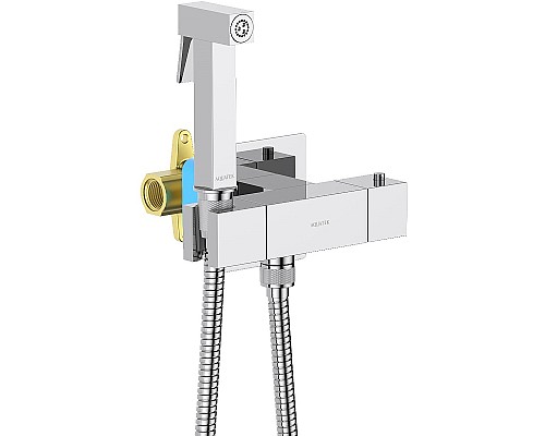 Гигиенический душ со смесителем Aquatek Либра AQ1028CR с термостатом Хром