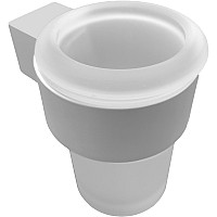 Стакан для зубных щеток Altasan Лотос ЛТ41БМ Белый матовый