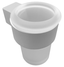 Стакан для зубных щеток Altasan Лотос ЛТ41БМ Белый матовый