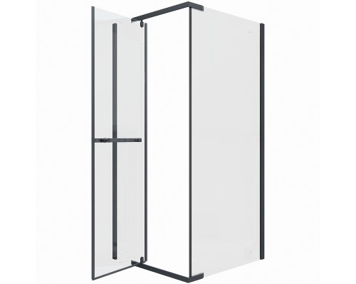 Душевой уголок Ceruttispa Mimi 90x90 MIMI ZQ91B 9284 профиль Черный матовый стекло прозрачное