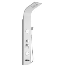 Душевая панель Ceruttispa Twin W CT9985 с гидромассажем Белая