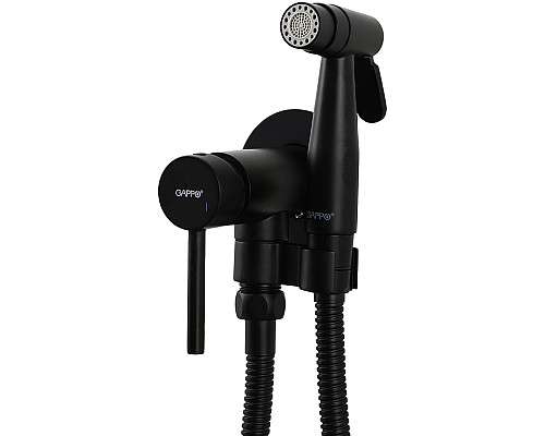 Гигиенический душ со смесителем Gappo G06-6 G7206-6 Черный матовый