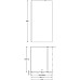 Душевая перегородка Kerama Marazzi Vetro 100 VE.100.WI.BLK.M профиль Черный матовый стекло прозрачное