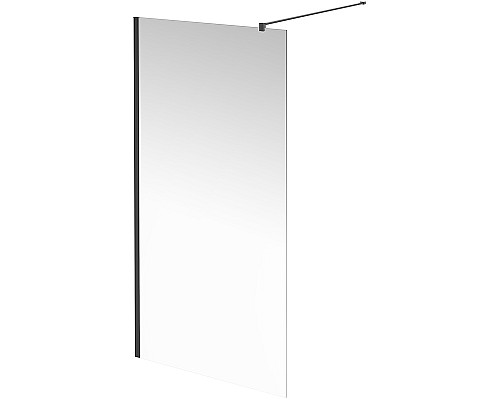 Душевая перегородка Kerama Marazzi Vetro 100 VE.100.WI.BLK.M профиль Черный матовый стекло прозрачное Душевая перегородка Kerama Marazzi Vetro 100 VE.100.WI.BLK.M профиль Черный матовый стекло прозрачное