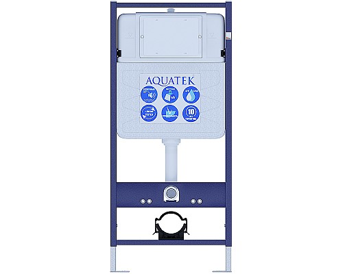 Комплект унитаза с инсталляцией Aquatek Set Aquatek Европа-KKI2 с сиденьем Микролифт