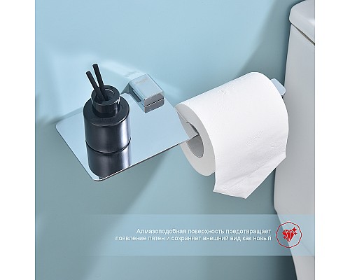 Держатель туалетной бумаги Raglo R301.03 с полкой Хром
