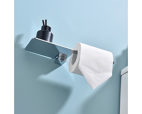 Держатель туалетной бумаги Raglo R301.03 с полкой Хром